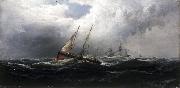 James Hamilton After a Gale Wreckers oil painting
